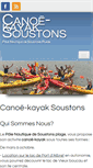 Mobile Screenshot of canoe-kayak-soustons.com